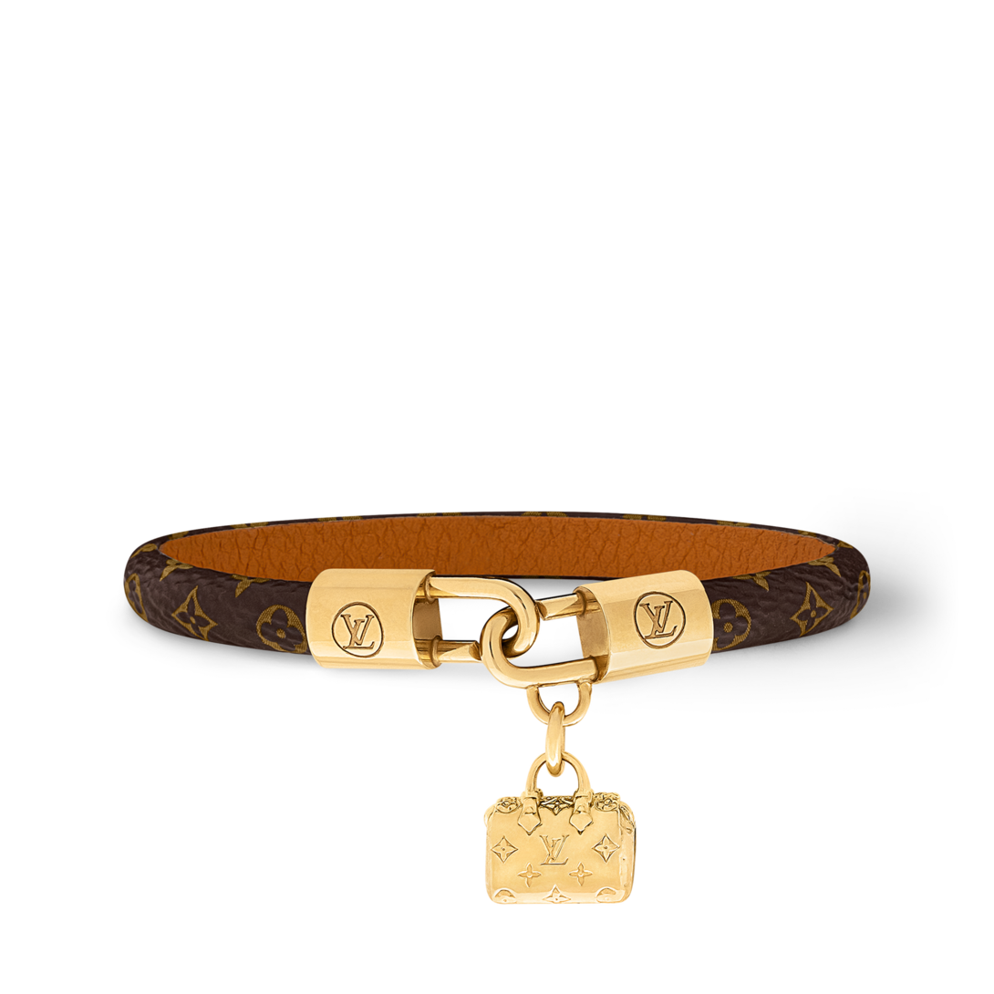 LOUIS VUITTON ブラウンレザーブレスレット LOUIS VUITTON ルイヴィトン ブレスレット レザー 箱付き